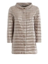 Herno Rossella Quilted Padded Coat In Taupe