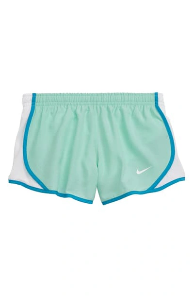 Nike Kids' Dry Tempo Running Shorts In Washed Coral/ White Track Red