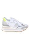 PHILIPPE MODEL TRIOMPHE PLATFORM SNEAKERS IN WHITE,TTLD WN01