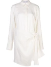 PROENZA SCHOULER WHITE LABEL WRAP DETAIL SHIRT DRESS
