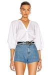 Staud White New Dill Blouse In White