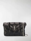 Saint Laurent Loulou Puffer Leather Crossbody Bag In Black