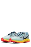 Nike Air Zoom Pegasus 36 Trail Running Shoe In Aura/ Blackened Blue/ Lt Blue