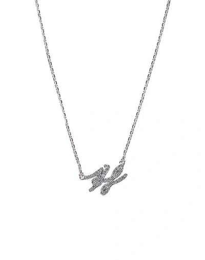 Karl Lagerfeld Necklaces In Silver