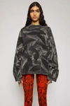 ACNE STUDIOS Tie-dye sweatshirt Black