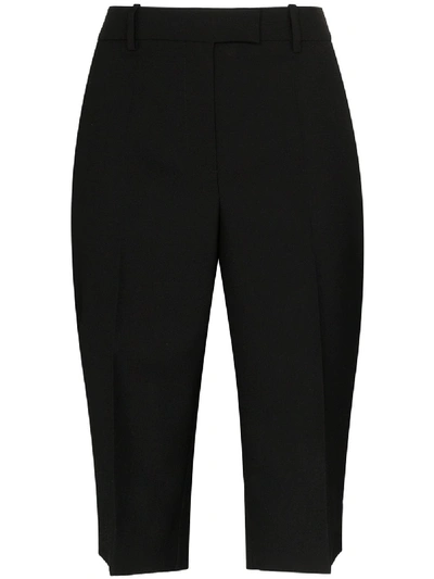 Givenchy High-rise Straight-leg Shorts In Black