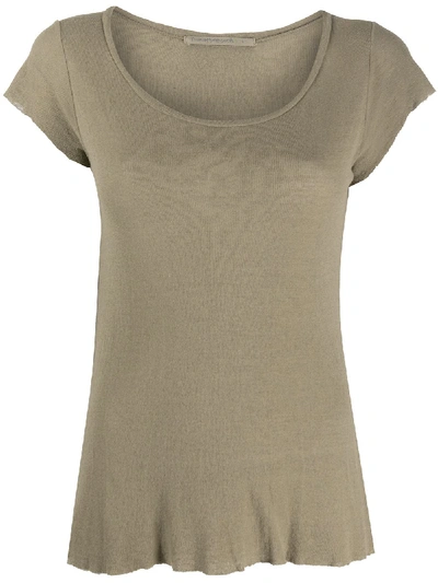 Transit Round Neck Lightweight T-shirt In Neutrals