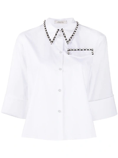 Dorothee Schumacher Embellished Boxy Shirt In White