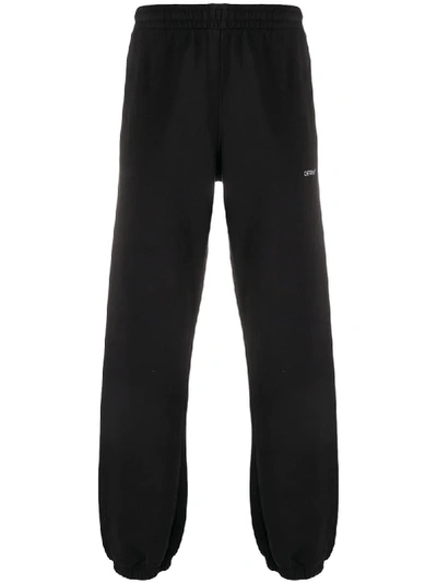 Off-white Mens Fw20 Logo Embroidery Sweatpants In Black