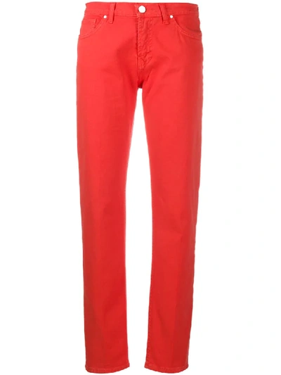 Frankie Morello Straight-leg Jeans In Orange