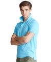 Polo Ralph Lauren Cotton Mesh Custom-fit Polo Shirt In Lindsay Blue/c1295