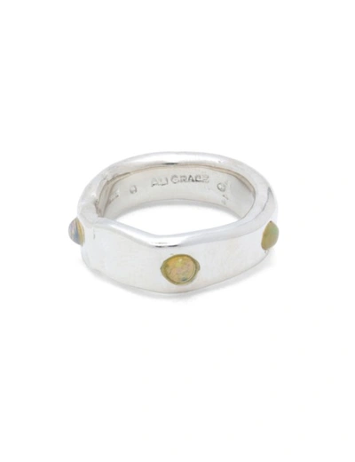 Ali Grace Jewelry Opal Band In Silver