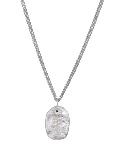 Ali Grace Jewelry Sterling Silver & Black Diamond Unalome Chain Necklace