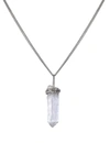 ALI GRACE JEWELRY CRYSTAL & STERLING SILVER LONG CHAIN NECKLACE