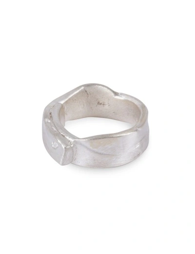 Ali Grace Jewelry Sterling Silver Wavy Overlap Ring
