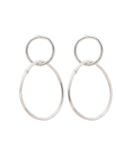 Ali Grace Jewelry Sterling Double Drop Earrings In Silver