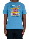 MC2 SAINT BARTH SKYLAR T-SHIRT MIAMI BEACH - LIGHT BLUE,11405127