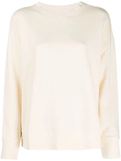 Vince Crew Neck Sweatshirt In Neutrals