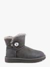 Ugg Grey Mini Bailey Suede Ankle Boots In Grey