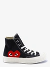 Comme Des Garçons Play High Sneakers Converse Play In Black