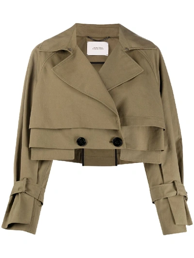 Dorothee Schumacher Adventurous Movement Jacket In Green