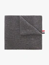 Thom Browne Grey 4-bar Stripe Cashmere Scarf In Grey