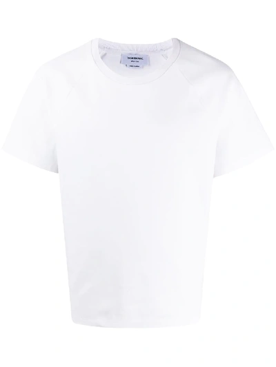 Thom Browne Interlock Rwb Stripe T-shirt In White