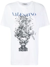 VALENTINO FLORAL BOUQUET LOGO T-SHIRT