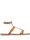 GOLDEN GOOSE GLADIATOR LEATHER SANDALS