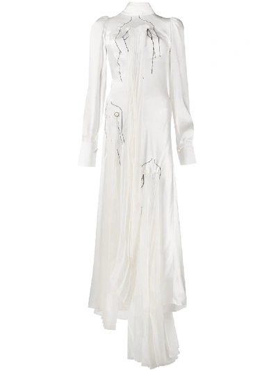 Seen Users Asymmetric Maxi Dress In White