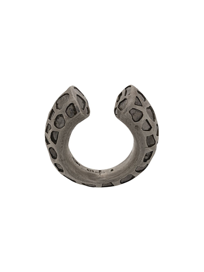 Parts Of Four Druid Open Ring In Silver