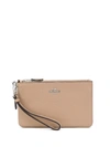 COACH SMALL WRISTLET PEBBLED WALLET