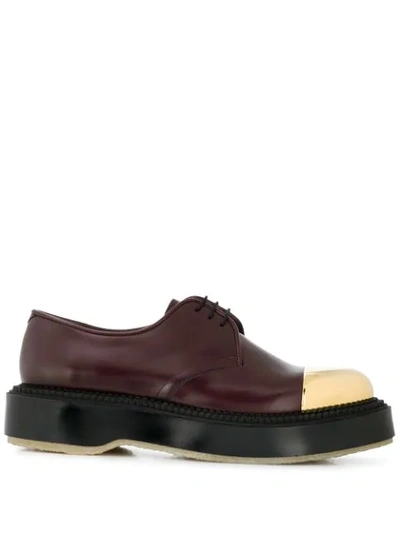 Undercover X Metal Adieu Type 54 Oxford Shoes In Red