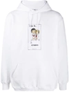 VETEMENTS LOVE IS US PRINT DRAWSTRING HOODIE