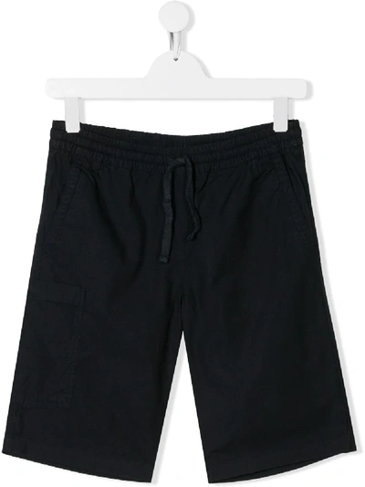 Woolrich Teen Drawstring Shorts In Blue