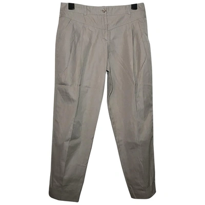 Pre-owned Dolce & Gabbana Trousers In Beige