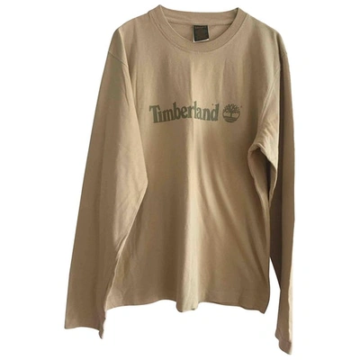 Pre-owned Timberland Beige Cotton T-shirts