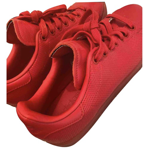 red patent trainers