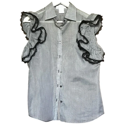 Pre-owned Paul & Joe Silk Shirt In Grey