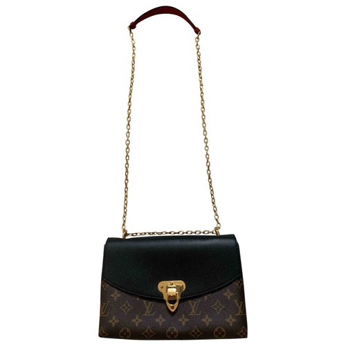 Pre-Owned Louis Vuitton Saint Placide Black Cloth Handbag | ModeSens