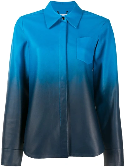 Dorothee Schumacher Gradient Relaxed Fit Shirt In Blue