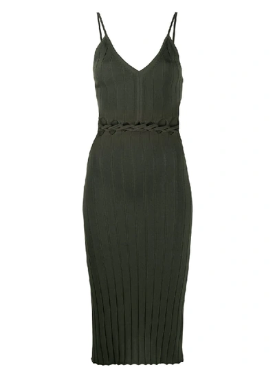 Dion Lee Braid Cami Dress In Green | ModeSens