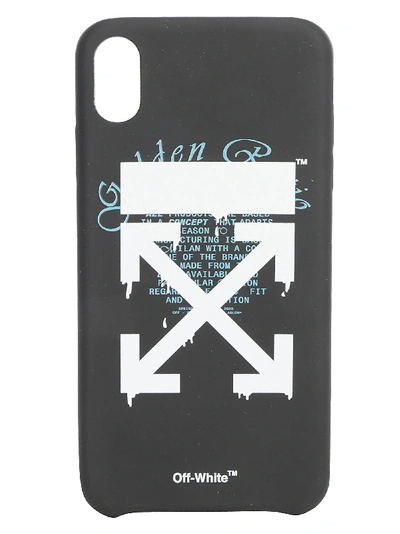 Off-white Dripping Arrows Iphone Xs Max Case In Nero