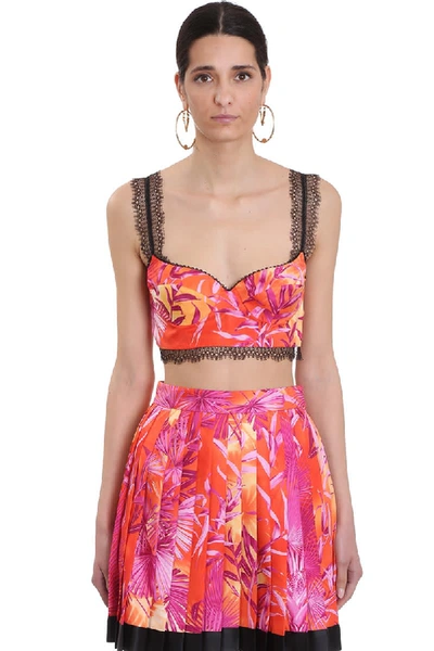 Versace Topwear In Rose-pink Polyester In Multicolore