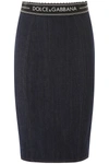 DOLCE & GABBANA DENIM PENCIL SKIRT,11388337