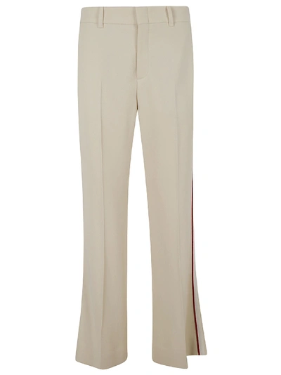 Gucci Side-striped Trousers In White