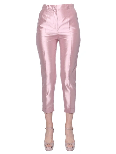 Dolce & Gabbana High-waist Trousers In Pink