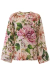 DOLCE & GABBANA FLORAL-PRINTED BLOUSE,11389410