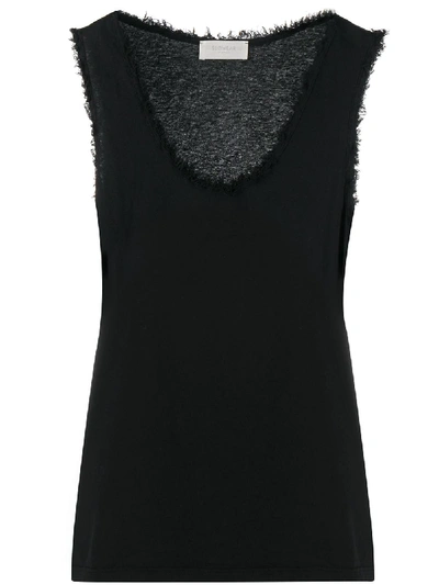 Zanone Frayed-edge Waistcoat In Black