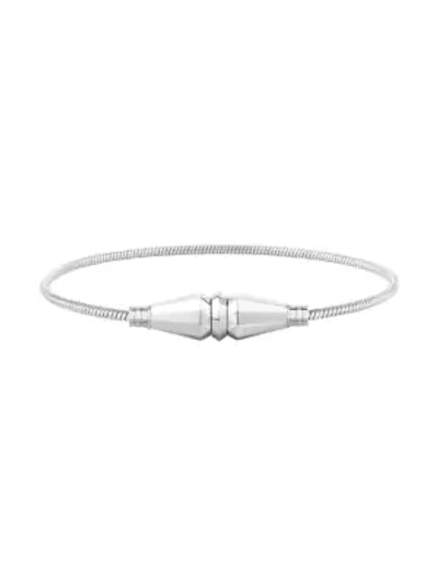 Boucheron Jack De  18k White Gold Single-wrap Cable Bracelet